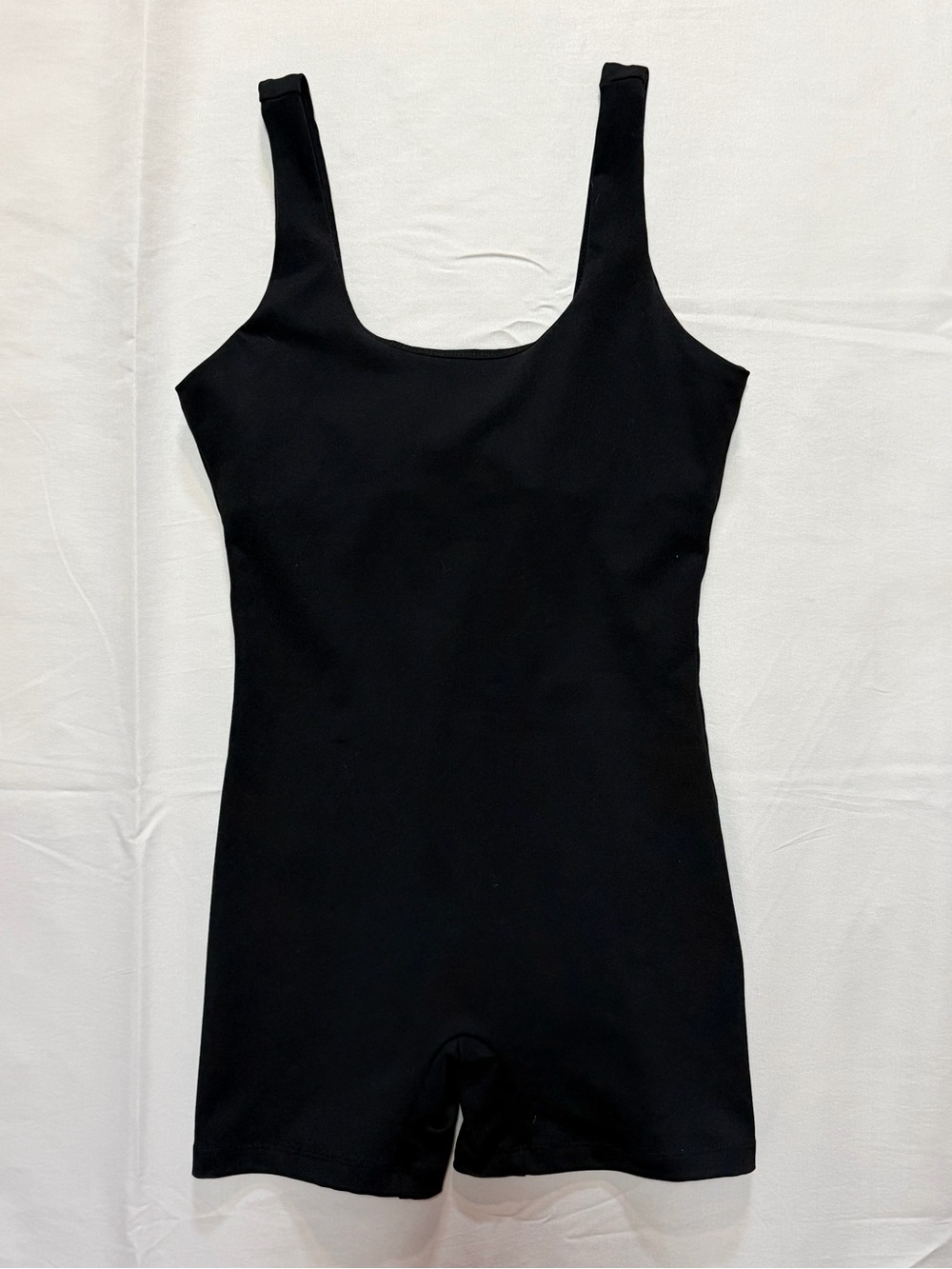 Automet Black One-Piece Athletic Workout Romper Onesie Size Medium